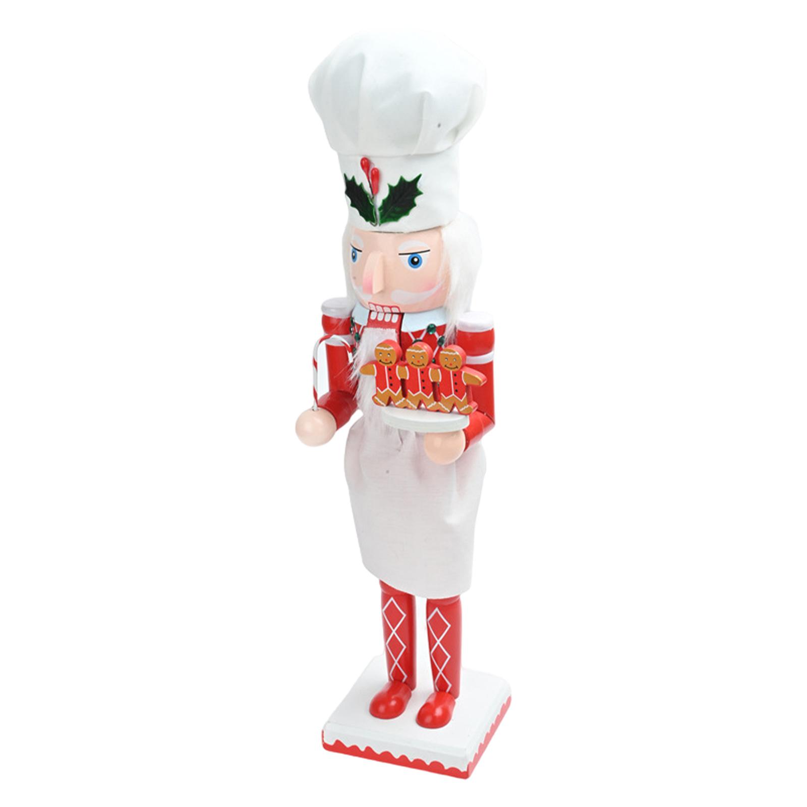 Nutcracker Figurine - Weihnachts-Nussknacker Holzfigur Statue Dekoration Ornament für