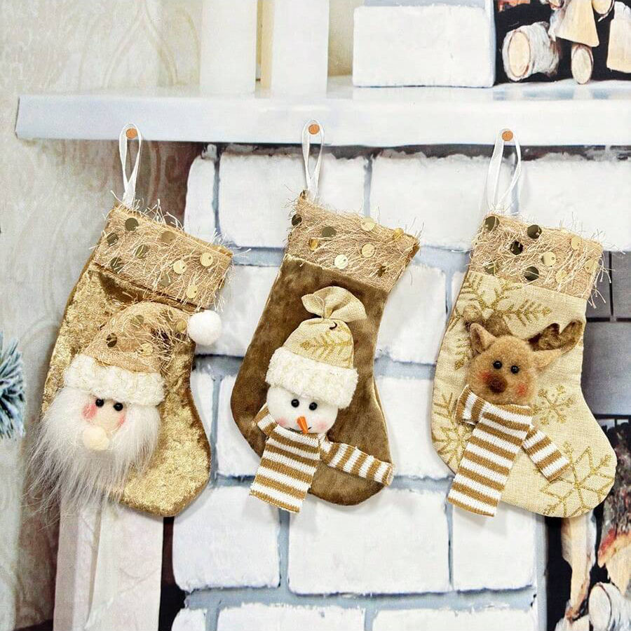 3 Stück Weihnachtsdekorationss – Christmas Stocking Hanging Bewertung und Preis