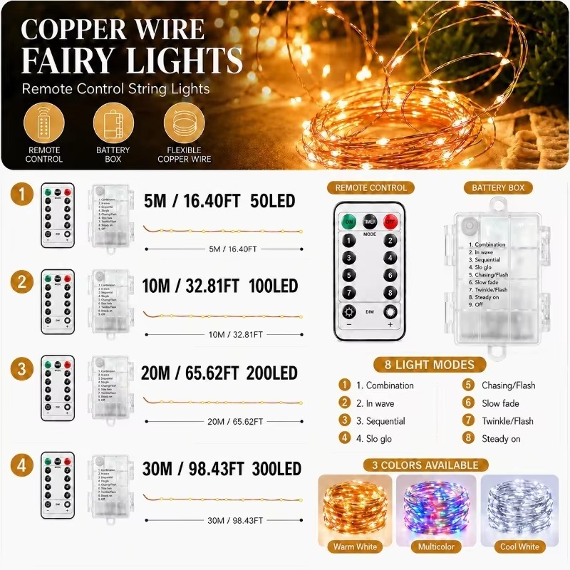 10M Fernbedienbare Wasserdicht – Led Fairy String Lights Bewertung und Preis