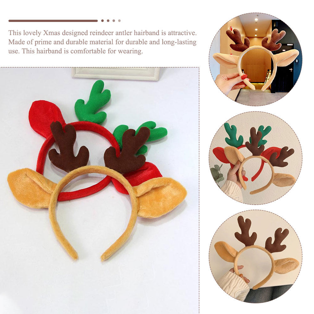 Weihnachtliches Rentiergeweih- – Reindeer Antlers Headband Bewertung und Preis