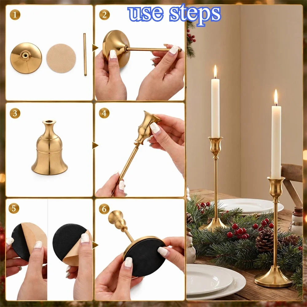 6 Sets Kerzenhalter, Vintage-M – Holiday Candle Set Bewertung und Preis